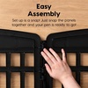 image:imageIRIS USA 34 2Panel AddOn Panels Pet Dog Puppy Playpen Foldable Customizable WhiteBlack