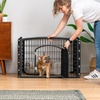 image:imageIRIS USA 34 2Panel AddOn Panels Pet Dog Puppy Playpen Foldable Customizable WhiteBlack