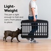 image:imageIRIS USA 34 2Panel AddOn Panels Pet Dog Puppy Playpen Foldable Customizable WhiteBlack