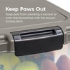 image:imageIRIS USA Dog Food Storage Container 30 lbs amp 11 lbs Combo Cat Food Storage Container Dog Treat Container Airtight Stackable 2Cup Scoop Wheels Easy Mobility GrayChrome