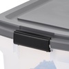 image:imageIRIS USA Dog Food Storage Container 40 lbs Attachable Wheels amp Included Scoop for Dog Cat Birds and other Pets Food Storage Bin Keep Fresh Easy Mobility BPA Free  Made in the USA Dark GrayDark Gray