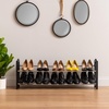 image:imageIRIS USA 2Tier Shoe Rack Up to 10 Pairs 24  45 L Extendable Shoe Shelf for Entryway Mudroom Extendable Shoe Organizer for Closet Stackable Shoe Storage Metal Shoe Shelf for Small Space
