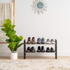 image:imageIRIS USA 2Tier Shoe Rack Up to 10 Pairs 24  45 L Extendable Shoe Shelf for Entryway Mudroom Extendable Shoe Organizer for Closet Stackable Shoe Storage Metal Shoe Shelf for Small Space