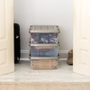 image:imageIRIS USA 60 Qt Storage Bins with Gasket Seal Lid 3 Pack  BPAFree Heavy Duty Moving Containers Tight Latch Weather Proof Tote WEATHERPRO  ClearChrome27 Qt  3 Pack