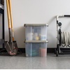 image:imageIRIS USA 60 Qt Storage Bins with Gasket Seal Lid 3 Pack  BPAFree Heavy Duty Moving Containers Tight Latch Weather Proof Tote WEATHERPRO  ClearChrome44 Qt  2 Pack