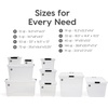 image:imageIRIS USA 72 QT Plastic Storage Box with Lid and Latches  4 Pack  BPAFree SeeThrough Organizing Solution Durable Nestable Stackable Containers Secure Pull Handle  ClearClear