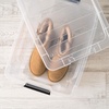 image:imageIRIS USA 72 QT Plastic Storage Box with Lid and Latches  4 Pack  BPAFree SeeThrough Organizing Solution Durable Nestable Stackable Containers Secure Pull Handle  ClearClear