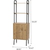 image:imageIRIS USA Storage Cabinet with Doors and Shelves Rustic Industrial Kitchen Cupboard Space Saving Shelving Unit Freestanding Bathroom Cabinet Pantry Cabinet Compact 6 Shelf Storage Unit