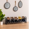 image:imageIRIS USA 2Tier Shoe Rack for Entryway Up to 10 Pairs 22  42 L Extendable Shoe Organizer for Entryway Mudroom Closet Stackable Shoe Storage Metal Shoe ShelfExpandableFlat
