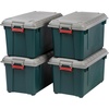 image:imageIRIS USA StoreItAll 21 Gal 4 Pack BlackBlack 4 CountGreenGray