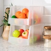 image:imageIRIS USA Extra Small Stackable Storage Bins 15Pack 55 x 45 x 3 inch Made in USA Plastic Open Front Shelf Bin for Organizing Parts Hardware Tools Supplies Garage Shelf Pantry  BlackClear