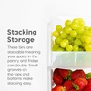 image:imageIRIS USA Extra Small Stackable Storage Bins 15Pack 55 x 45 x 3 inch Made in USA Plastic Open Front Shelf Bin for Organizing Parts Hardware Tools Supplies Garage Shelf Pantry  BlackClear