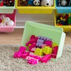 image:imageIRIS USA Plastic Storage Bins Containers Large 4 Pack Sensory Bin Craft Storage Craft Organizers and Storage Organizing Container for Home Office and School Supplies Stackable PastelPastel