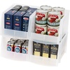 image:imageIRIS USA Extra Small Stackable Storage Bins 15Pack 55 x 45 x 3 inch Made in USA Plastic Open Front Shelf Bin for Organizing Parts Hardware Tools Supplies Garage Shelf Pantry  BlackClear