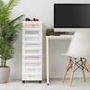image:image6Drawer Storage Cart with Organizer Top WhitePearlWhitePearl