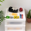 image:image6Drawer Storage Cart with Organizer Top WhitePearlWhitePearl