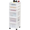 image:image6Drawer Storage Cart with Organizer Top WhitePearlWhitePearl