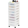 image:image6Drawer Storage Cart with Organizer Top WhitePearlWhitePearl
