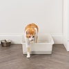 image:imageIRIS USA Large Open Top Cat Litter Box Kitty Litter Pan Pearl