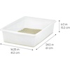 image:imageIRIS USA Large Open Top Cat Litter Box Kitty Litter Pan Pearl