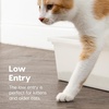 image:imageIRIS USA Large Open Top Cat Litter Box Kitty Litter Pan Pearl