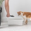 image:imageIRIS USA Large Open Top Cat Litter Box Kitty Litter Pan Pearl