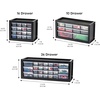 image:imageIRIS Plastic Hardware Storage Drawer 44 Drawer Parts Cabinet  Yellow  Wallmountable Stackable Building Bricks Screws Nuts amp Bolts Hardware Garage Tool StorageBlack