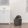 image:imageIRIS USA XXLarge Top Entry Cat Litter Box Dog Proof GrayWhiteWhiteGray